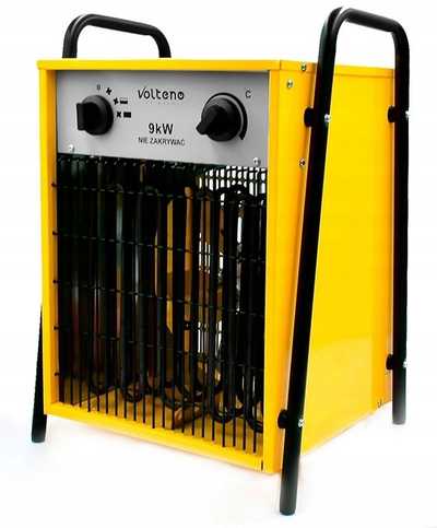 Ngrohës elektrik Volteno VO1822, 9 kW, me ventilator, i verdhë