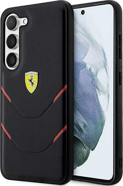Kapak telefoni Ferrari Hot Stamp Lines, Samsung Galaxy S23, silikoni, i zi