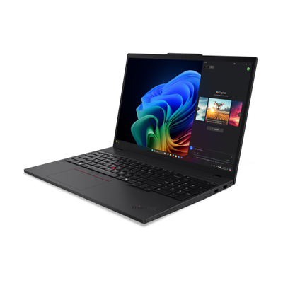 Лаптоп Lenovo ThinkPad T16 Gen 4 (AMD) Copilot+ PC, 16", AMD Ryzen™ AI 7 350, 16 GB DDR5-SDRAM, 512 GB SSD, AMD Radeon 860M, црн