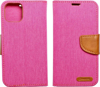 Futera libër Futera Jeans Canvas për Samsung Galaxy A35 5G, me xhepa për karta, mbyllje magnetike, blu
