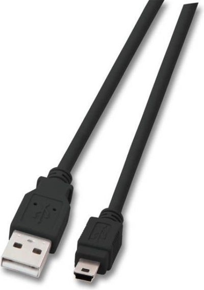 Kabllo USB EFB, USB-A-miniUSB, 1.8 m, e zezë