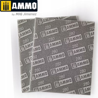 Sfungjerë gërryes Ammo Mig 8558, grit 280, fleksibël
