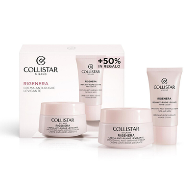 Set kujdesi për lëkurë Collistar Rigenera Smoothing Skin Care, krem anti-rrudhë 50 ml + krem për fytyrë dhe qafë 25 ml