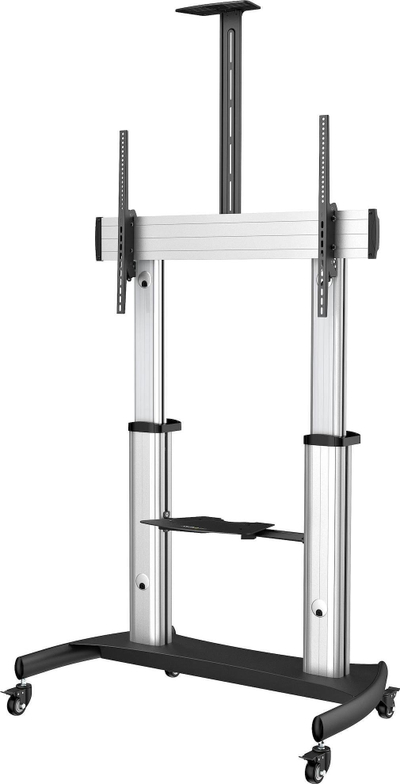 Stendë lëvizëse TV StarTech.com Mobile TV Stand, për 60-100", rregullim lartësie, e zezë