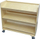 Raft me rrota Masterkidz Shelf on Wheels, 3 rafte, dru i natyrshëm
