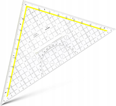 Trekëndësh gjeometrik Aristo TZ Triangle, 225 mm, pleksigllas transparent