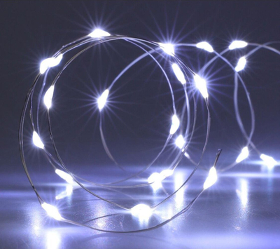 Garlandë dekorative me drita LED, 4m, 80 LED, dritë e bardhë e ftohtë