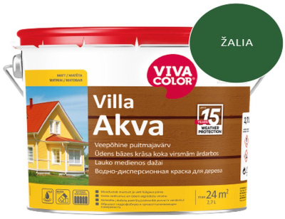 Боја за фасада Viva Color VILLA AKVA GREEN 335X, 2.7L, зелена