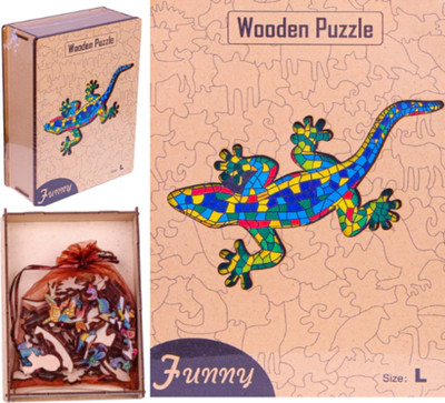 Puzzle druri Norimpex Funny, me figurë hardhuce, 183 copa, me plot ngjyra