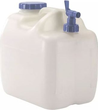 Bidon uji për kamp Easy Camp Jerry Can 680144, 23L, me rubinet, i bardhë