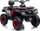 Quad elektrik për fëmijë LEAN Toys S615, bateri 24V, i kuq e zi