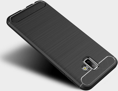 Kllaf telefoni Hurtel Carbon Case për Samsung Galaxy J6 2018, i butë, blu