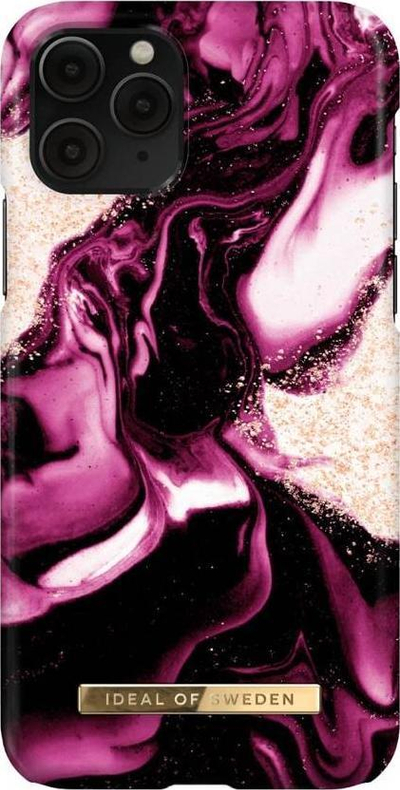 Mbulesë telefoni iDeal Of Sweden Golden Ruby Marble, për iPhone 11 Pro, TPU, e artë e kuqe