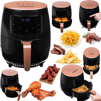 Fritezë ajri Linbox Air Fryer 4.5L, 1400W, e kuqe