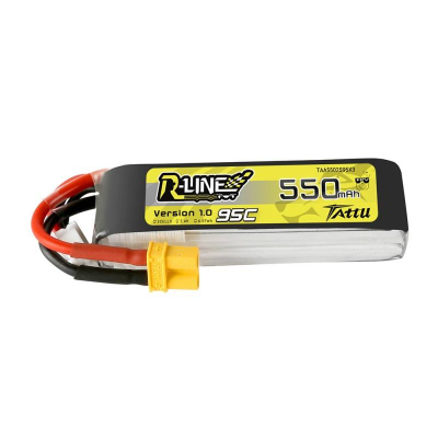 Bateri LiPo Tattu TAA5502S95XT3, 7.4V, 550mAh, e verdhë