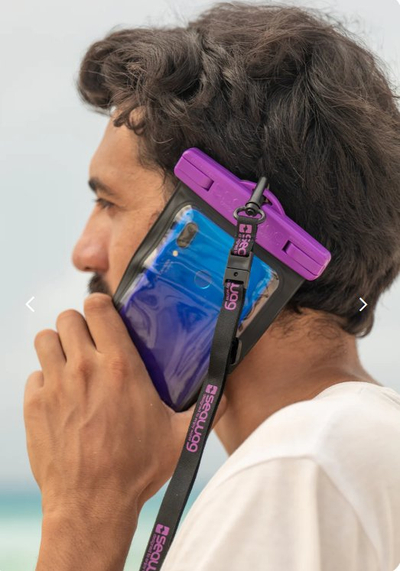 Këllëf uji SEAWAG Next, IPX8, me litar qafe, që rri sipër ujit, transparent