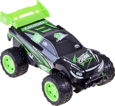 Makine lodër me telekomandë Cross Country RC0488, timon 27 MHz, off-road, e zezë jeshile