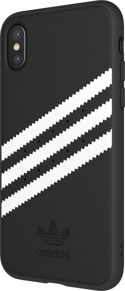 Këllëf telefoni Adidas Originals Stripes për iPhone X, gome, i zi