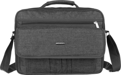 Çantë laptopi Rovicky, 13", poliester, gri e errët