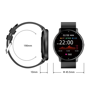 Orë inteligjente Giewont GW120-2 Pro, Bluetooth, me ekran me prekje, e zezë