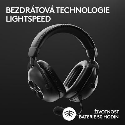 Logitech G PRO X 2 Безжични Гејминг Слушалки, Black