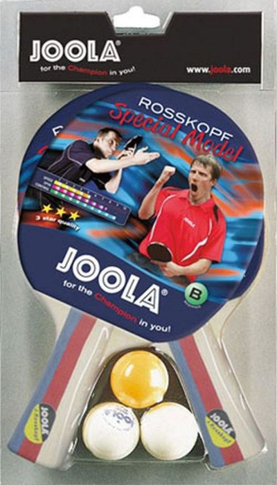 Set për ping pong Joola, 2 raketa, 3 topa
