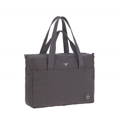 Çantë pelene Lassig Green Label Cotton Essential, pambuk organik, anthracite