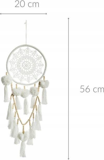 Dekor muri Atmosphera White Dream Catcher, boho, 20x56cm, e bardhë