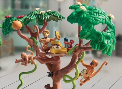 Set lodrash Playmobil Wiltopia Tropical Jungle Playground 71142, 138 pjesë, për kalamaj 4+, shumëngjyrësh