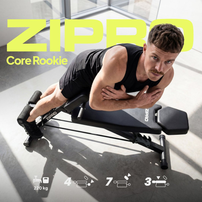 Lavë romake Zipro Core Rookie, e rregullueshme, me modlitevnik bicepsi, e zezë