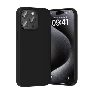 Mbrojtëse telefoni Vention Liquid Silicone, për iPhone 15 Pro, MagSafe, e zezë
