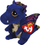 Плишана играчка Ty Beanie Boos Saffire Dragon, змеј, сафир