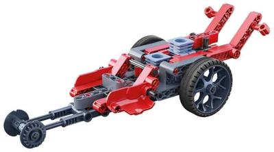 Set ndërtimi Clementoni Mechanics Roadster and Dragster, 130 pjesë, 8+, kuq