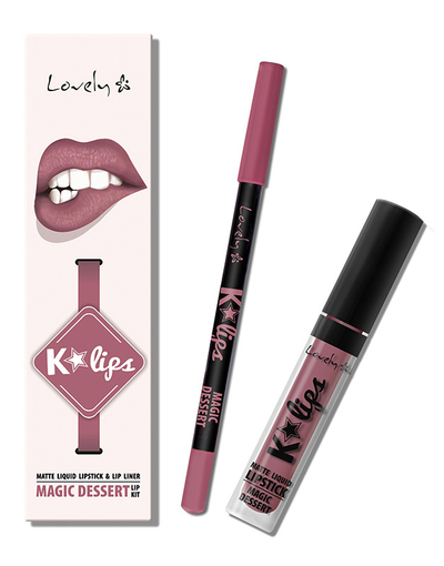 Set për buzë Lovely K*LIPS, Nr. 7 MAGIC DESSERT