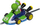 Makinë lodër Mario Kart Yoshi për pista slot, jeshile me të bardhë