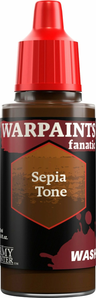 Bojë akrilike The Army Painter Warpaints Fanatic Wash Sepia Tone, 18ml, kafe