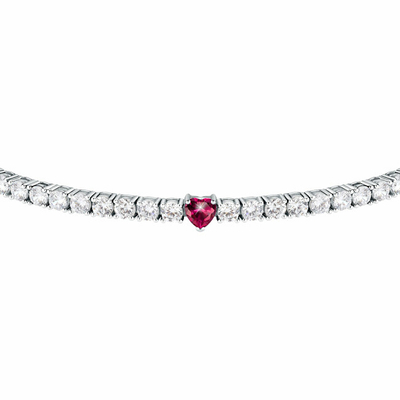 Byzylyk për femra Morellato Heart Tesori SAIW167, 19cm, i argjendtë