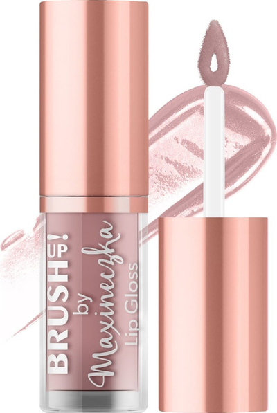 Сјај за усни Brush up by Maxineczka, 02 Beige Nude, ефект сјај