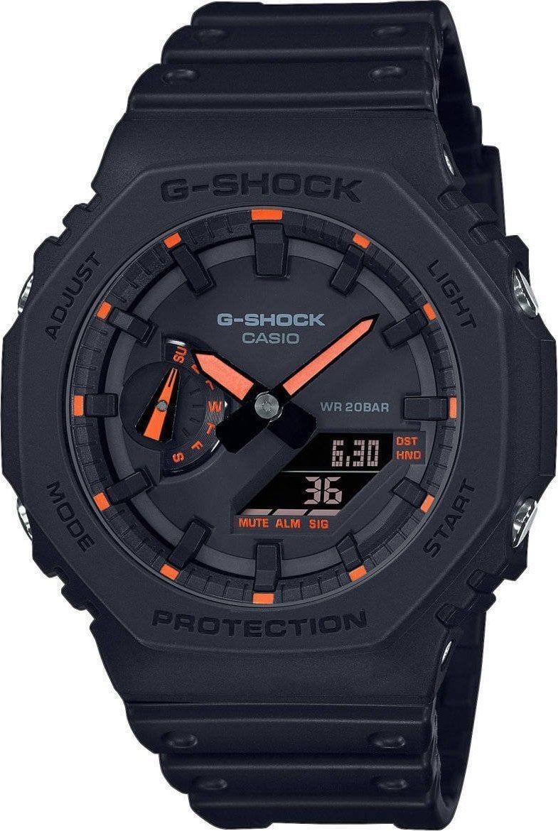 Ora dore Casio GA-2100-1A4ER, sportive, për meshkuj, e zezë