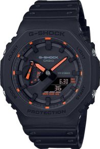 Ora dore Casio GA-2100-1A4ER, sportive, për meshkuj, e zezë