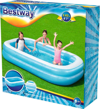 Pishinë për fëmijë Bestway (54006), 262x175x51cm