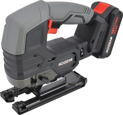 Sharrë orbitale me bateri Hoozar JS10BL, brushless, 18V 2.0Ah, me valixhe