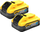 Set bateri Dewalt Powerstack DCBP518H2, 18V, 5Ah, i verdhë