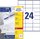Etiketa adrese Avery L7180, 70 x 36mm, 2400 etiketa, e bardhë