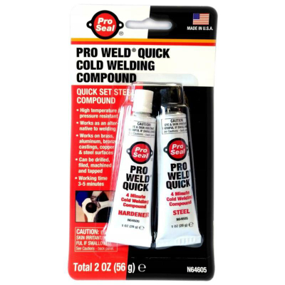 Ngjitës profesional Pro Seal Pro Weld Quick, saldim i ftohtë, 56g, transparent
