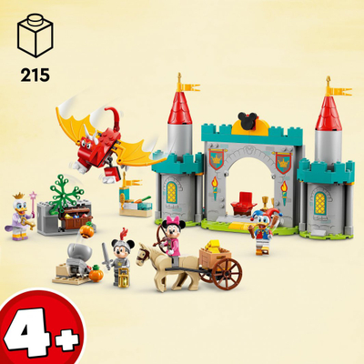Set lodrash Lego Disney Mickey and Friends, Defenders of the Castle (10780), 215 elemente