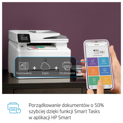 Печатач HP Color LaserJet Pro MFP M282nw, 600x600 DPI, 21 стр/мин, A4, бел