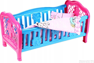 Krevat lodër për kukulla Technok Toys MIX, plastikë, 45x26x24 cm, rozë