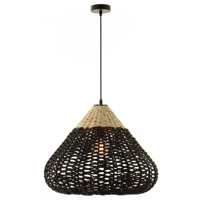 Llambë e varur tavani Φ55,5x44Hcm (HM4346), bezhë/ zezë