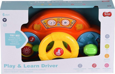 Timoni lodër interaktiv Smiki Play &amp; Learn Driver, me tinguj dhe drita, shumëngjyrësh